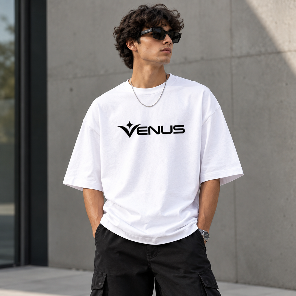VENUS Oversized Tee (S, White)