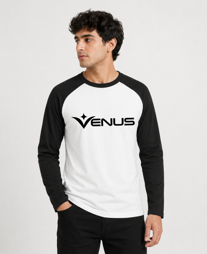 VENUS Signature Raglan Full-Sleeve T-Shirt (S)